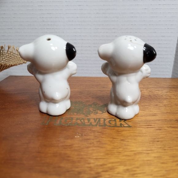 Vintage Ceramic Bonzo Dog I'm Salt I'm Pepper Shakers - Picture 6 of 14